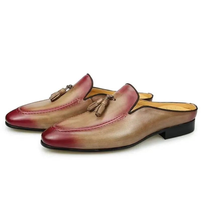 Luxury Handmade Leather Business Slippers