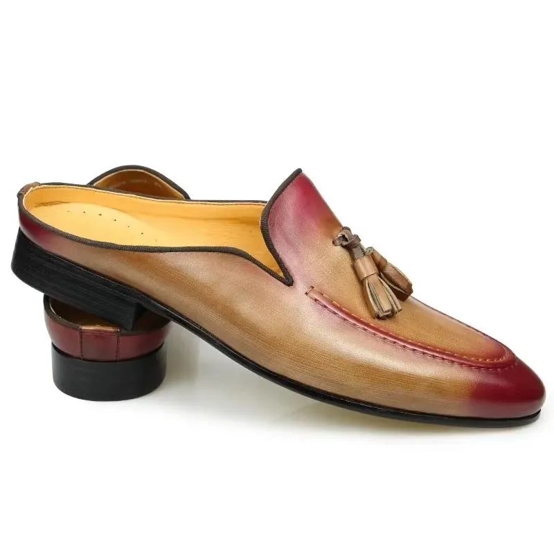 Luxury Handmade Leather Business Slippers