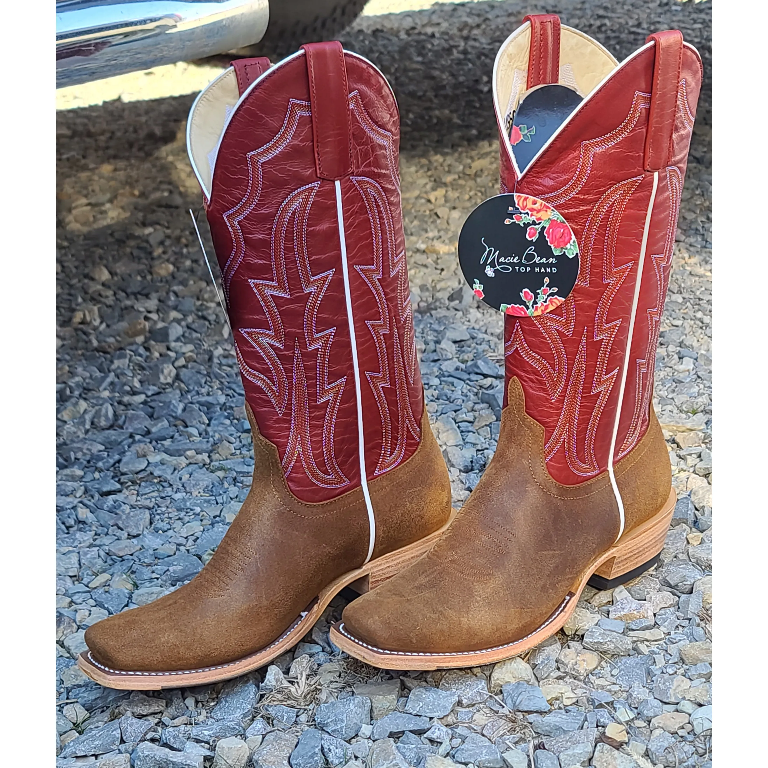 Macie Bean Brown Rough Out Boot