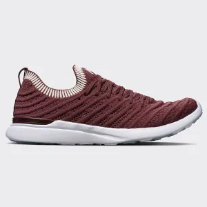 Men's TechLoom Wave Burgundy / Creme / Ribbed