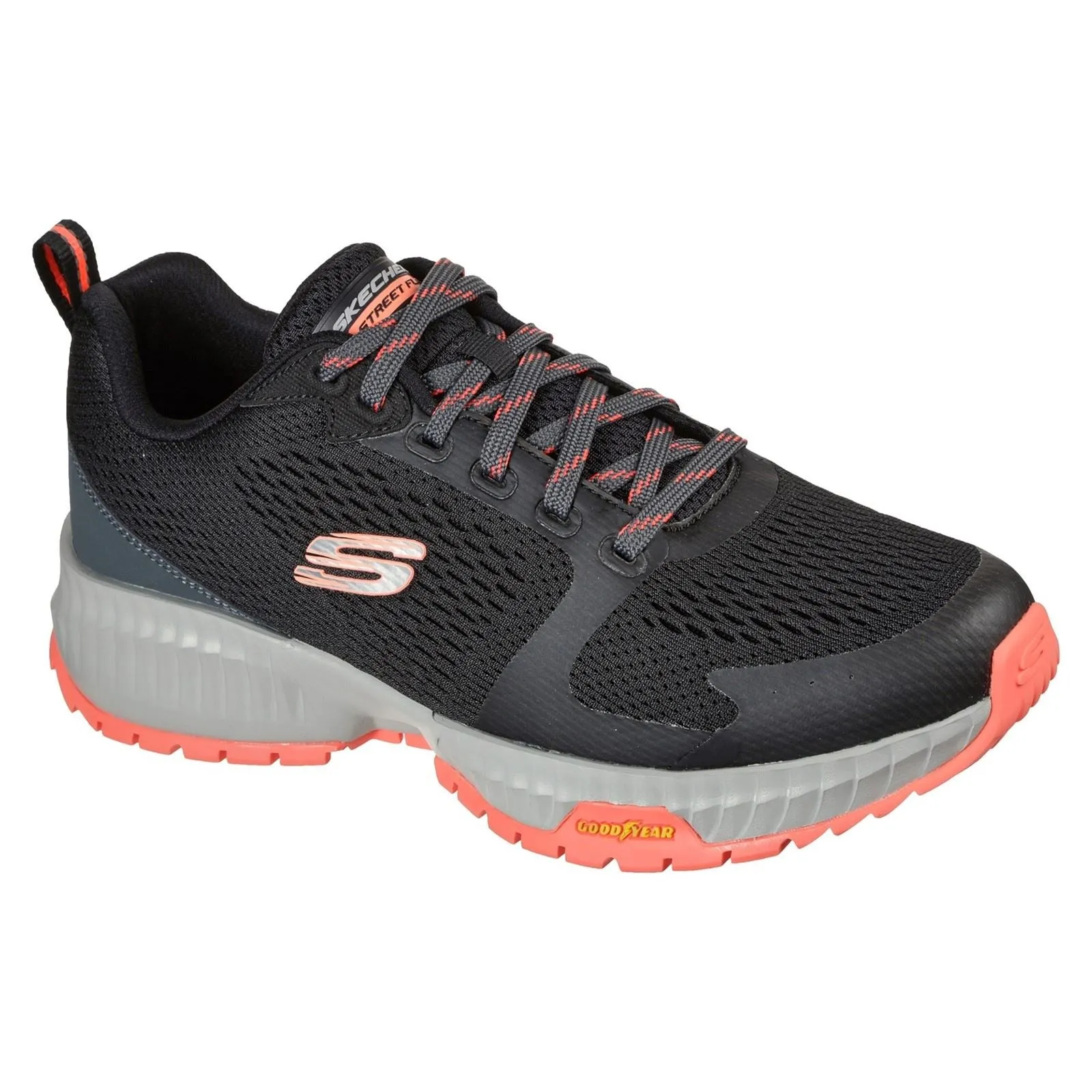 Men's Wide Fit Skechers 232119 Street Flex Eliminator Sports Trainers