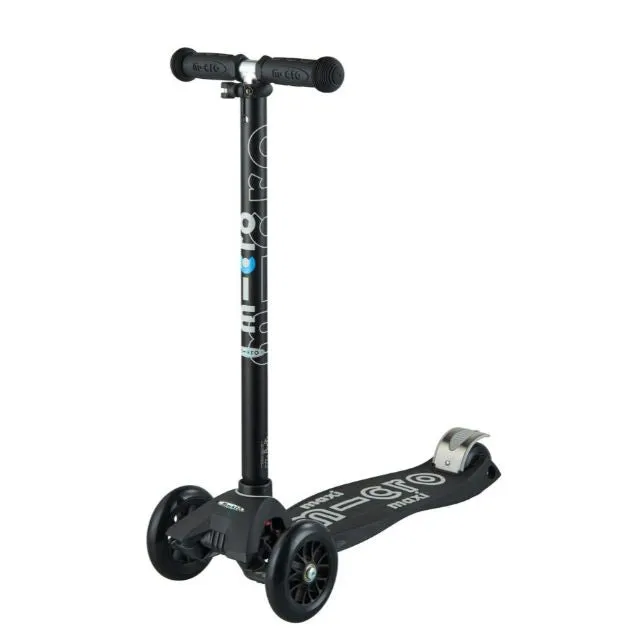 Micro Maxi Deluxe Kids Skating Scooter Black Mmd069