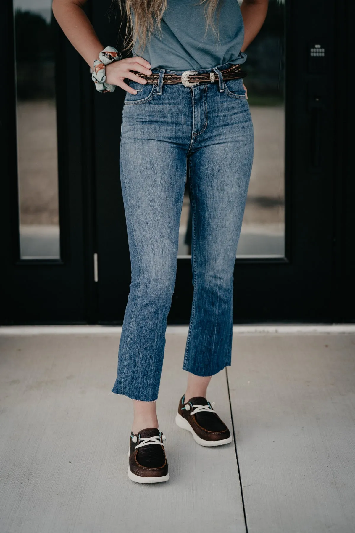 Monica High Rise Straight Leg Cropped Jean by Kimes Ranch