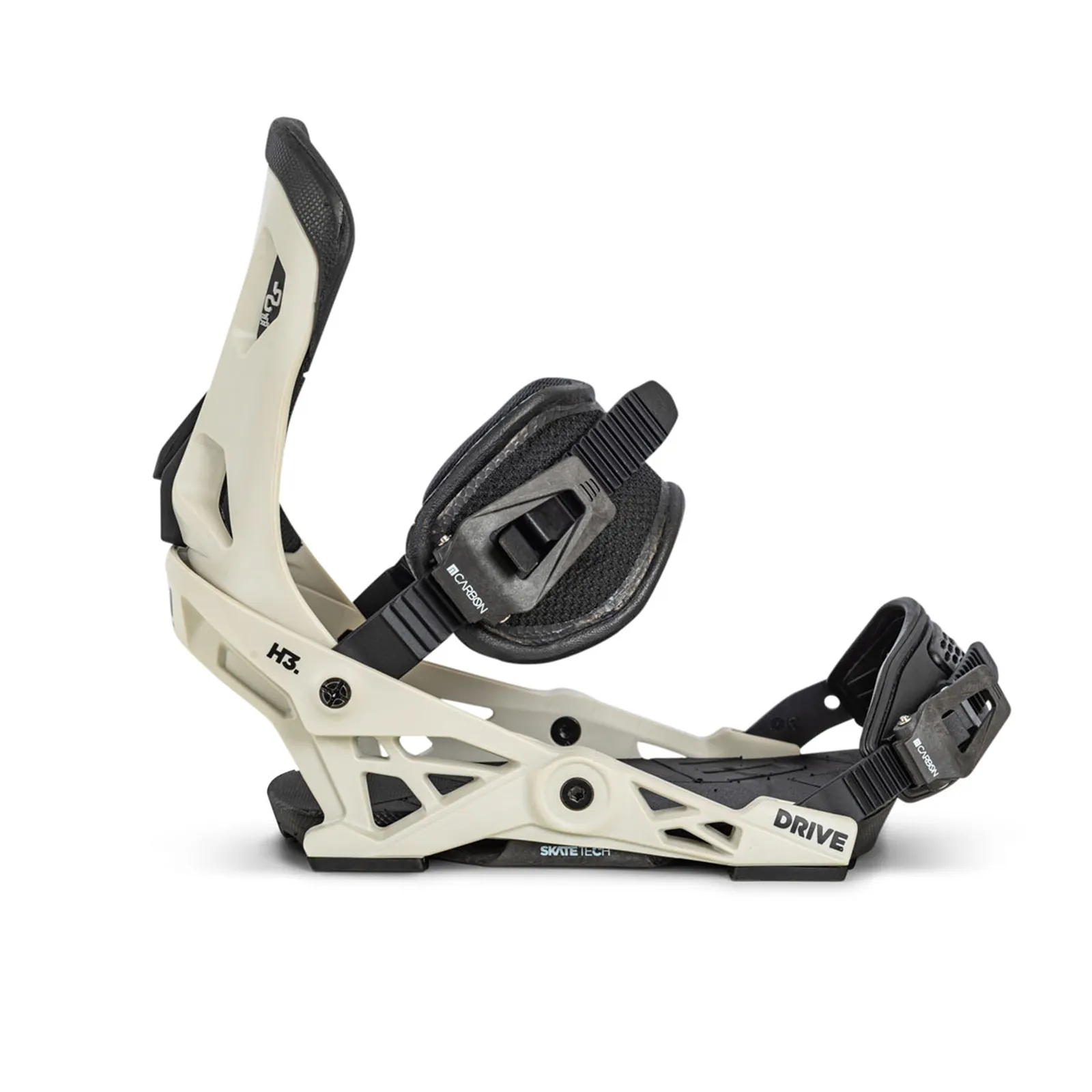 Now Drive Mens Snowboard Bindings Light Grey