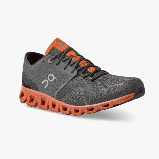 ON Cloud X Mens Training Shoe - Rust/Rock