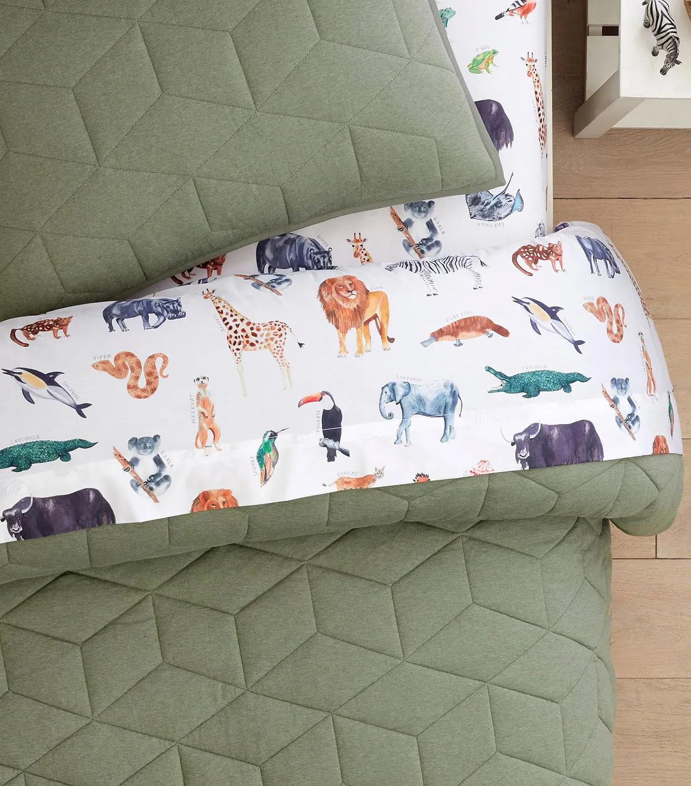 Organic Brendan Animals Sheet Set