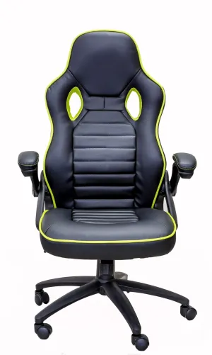 PRO-X SERIES/ 2756 GAMING CHAIR (BLACK & GREEN)