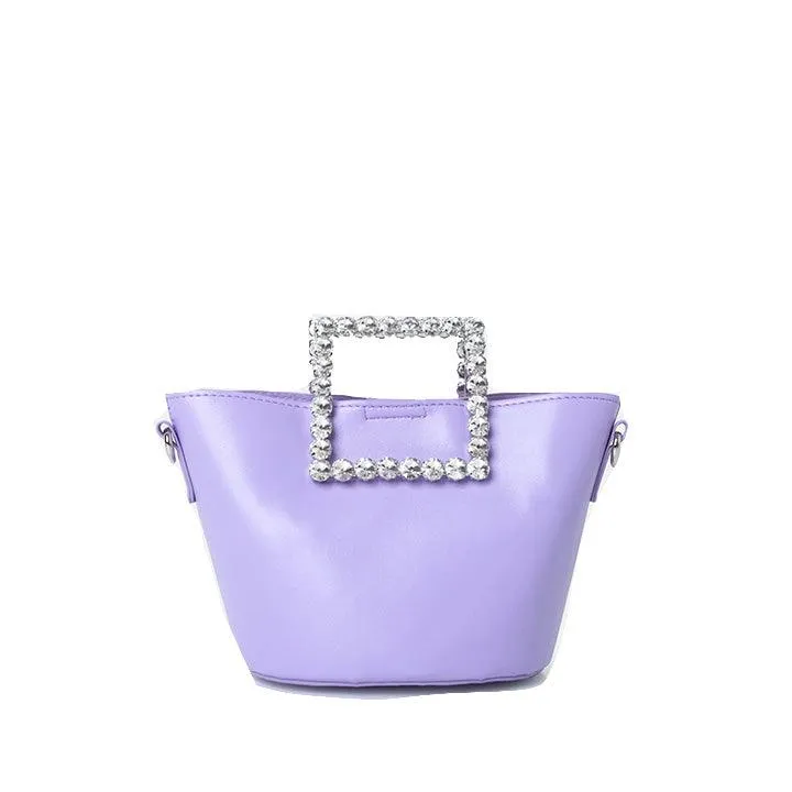 PUBLIC DESIRE THE GLAM MINI BUCKET PURPLE BAG