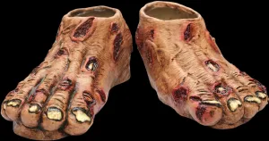 "Rotting Flesh Zombie Feet" Halloween Costume Accessory