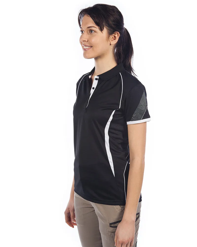 Razor Ladies Polo - Black/White