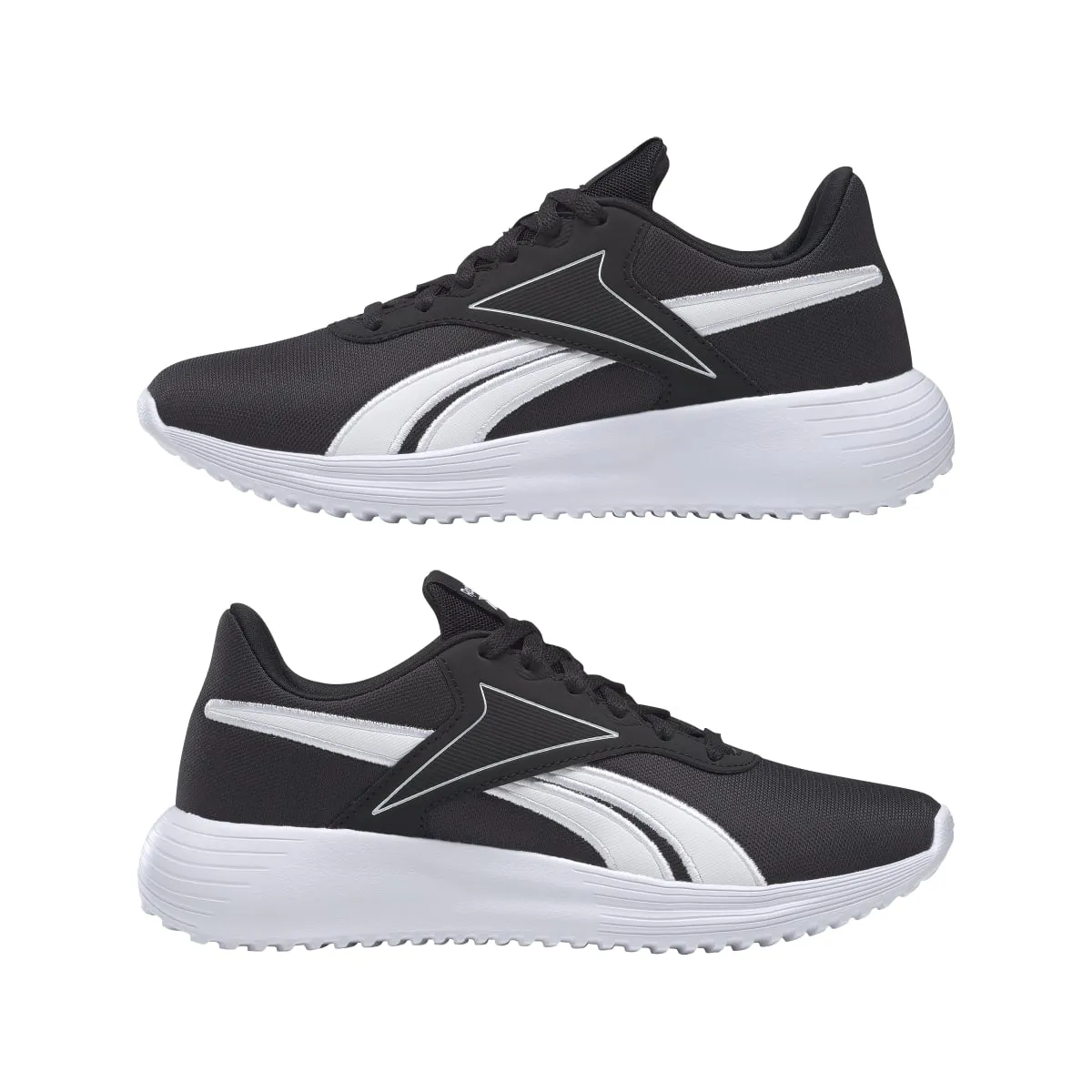 REEBOK GY0156 LITE 3.0 WMN'S (Medium) Black/White/Black Textile Running Shoes