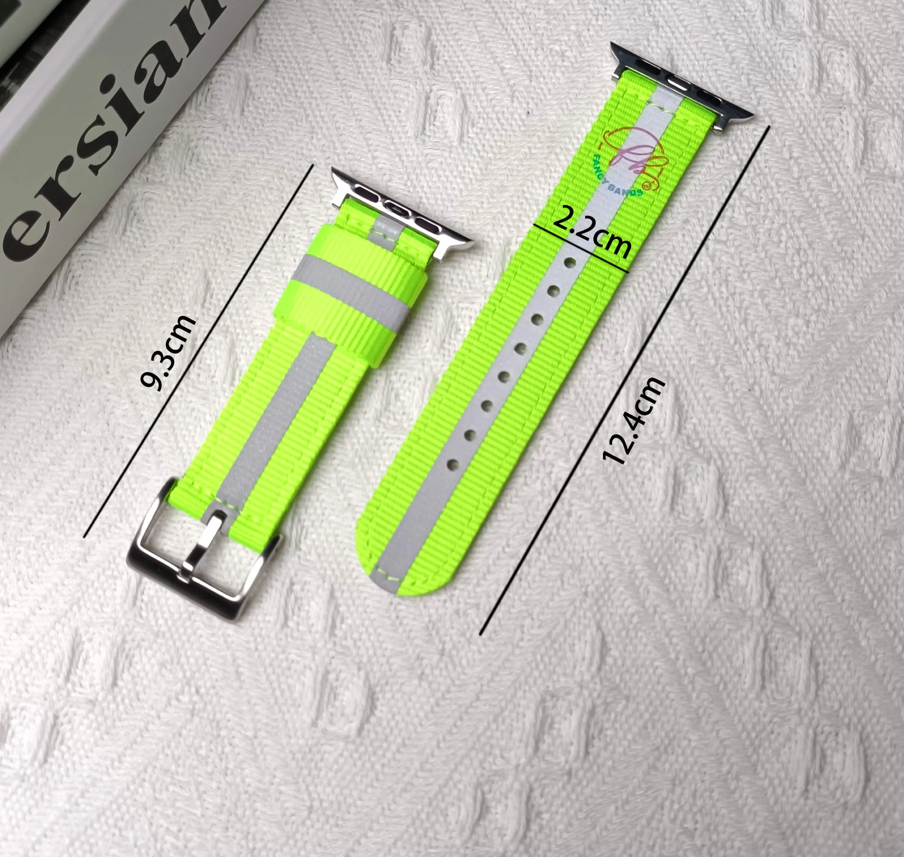 Reflective Braided Nylon Sports Band For Apple Watch Multiple Colors Available