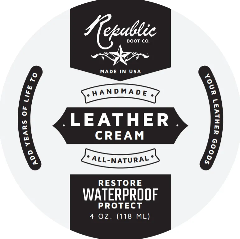 Republic Boot Co - Premium Leather Cream - Handmade