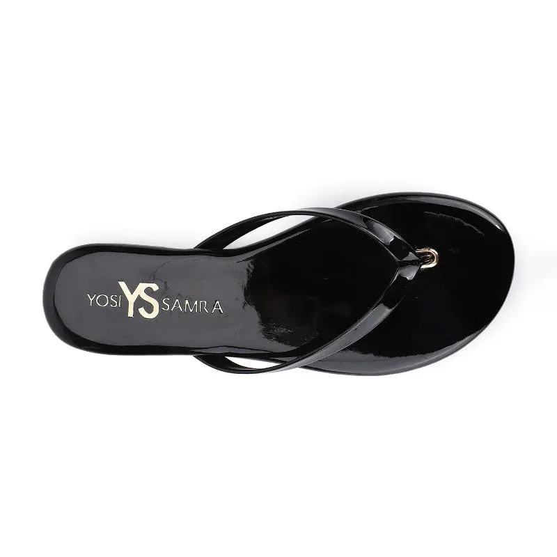 Rivington Flip Flop in Black Patent