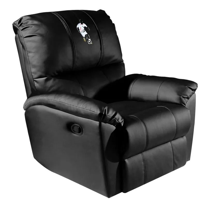 Rocker Recliner with Soccer Forward Logo Panel