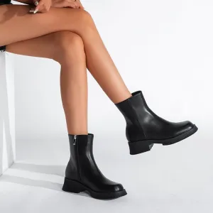 Round Toe Platform Boots