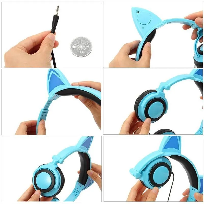 Sank Creative Cat Ear Shape Headphones