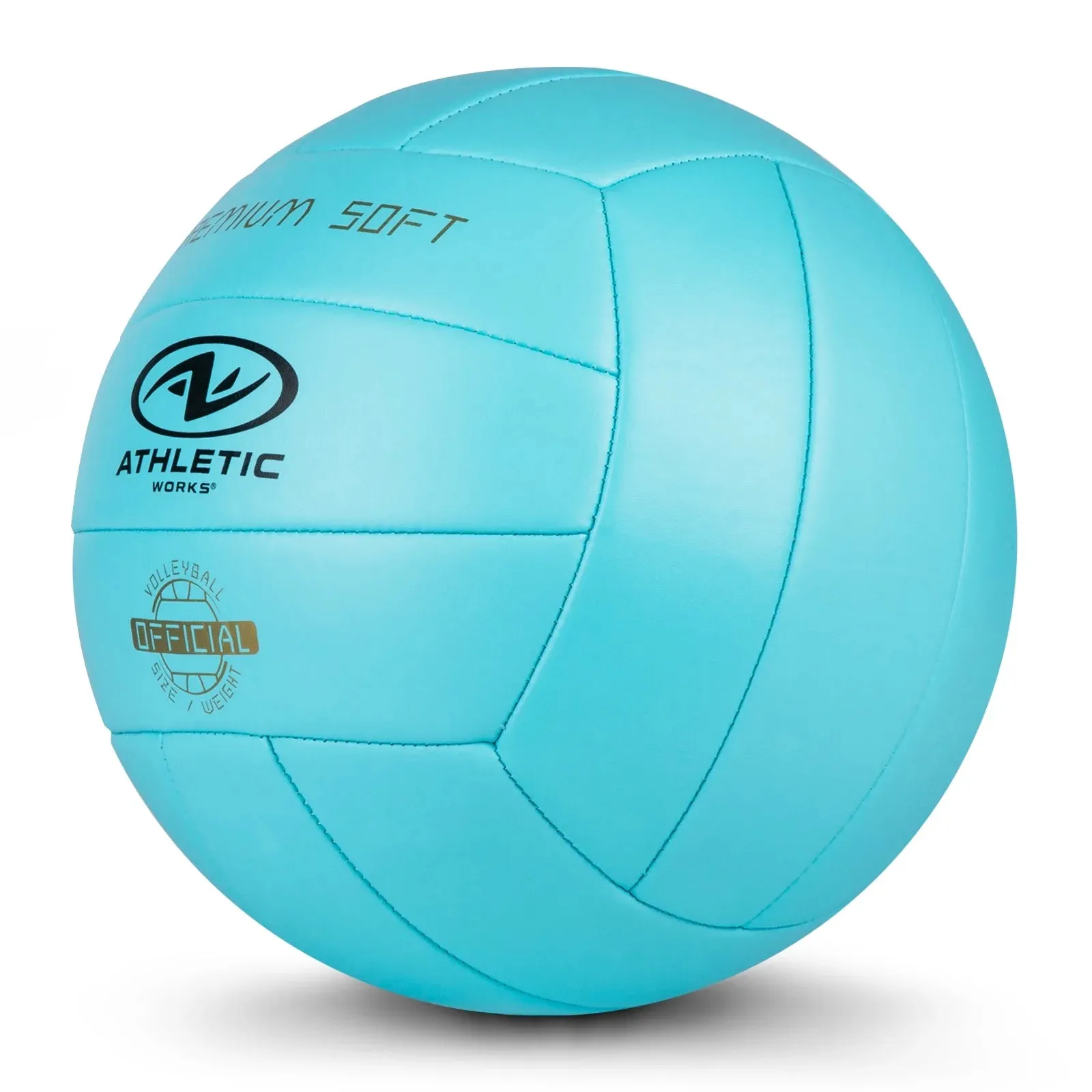 Size 5 Premium Soft Volleyball, Blue