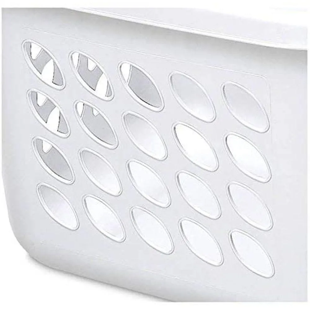 Sterilite Ultra 53L Square Laundry Basket White