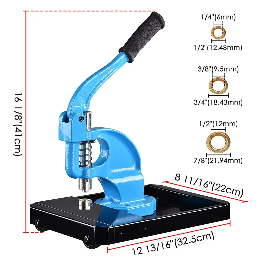 TheLAShop Grommet Machine on Wheels #0 #2 #4 900 Eyelet Grommets