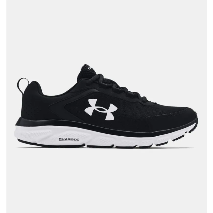 Under Armour Charged Assert 9 Men Running Shoes Black/White