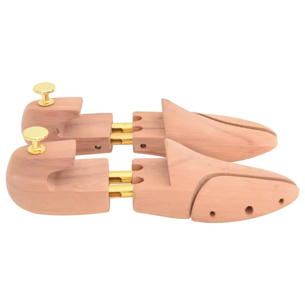 vidaXL Shoe Stretcher with Shoe Horn EU 44-45 Solid Wood Cedar